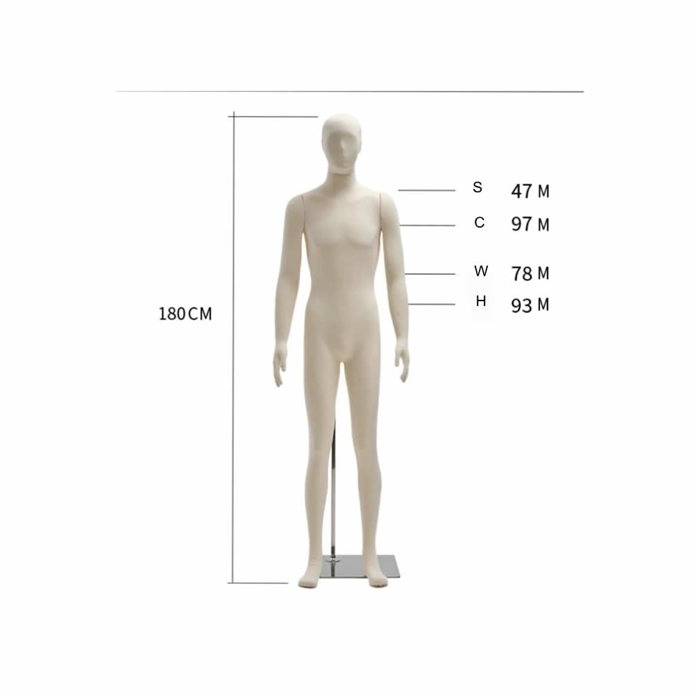 B1 Benable Soft Body Male Mannequin Full Body Realistic