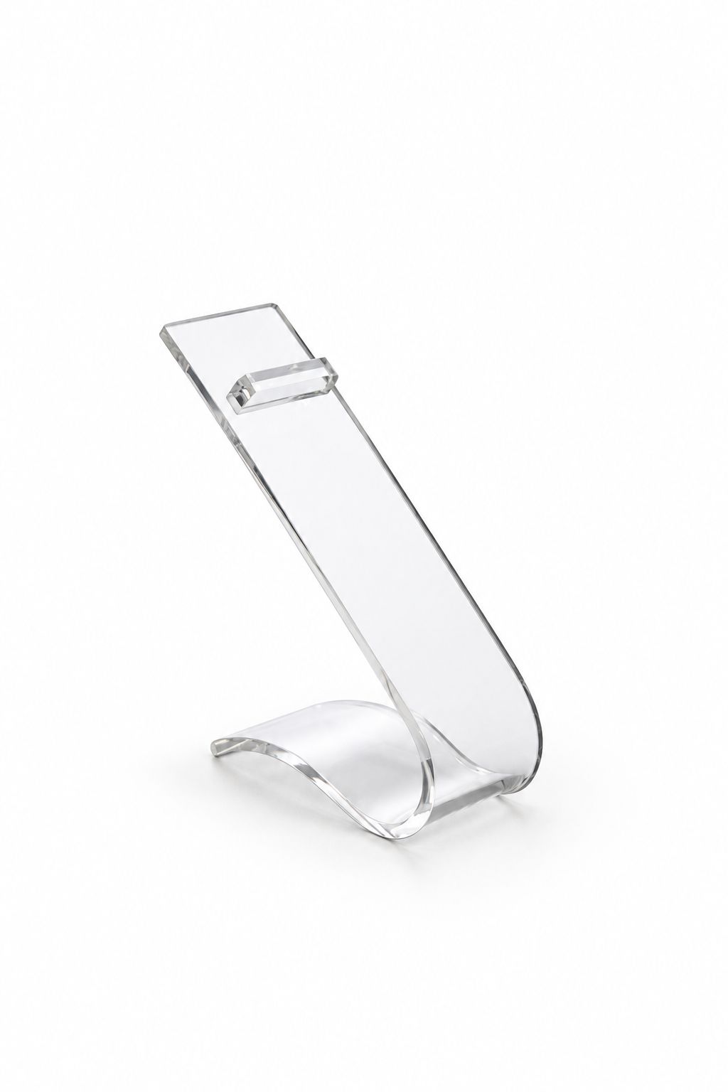 ACRS001 Acrylic Shoe Display Riser (Medium) — studio view