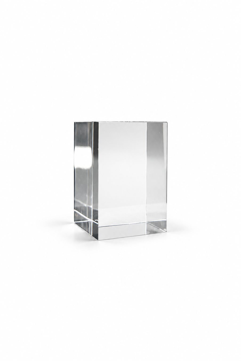 ACRBLOC-012 Clear Acrylic Display Blocks, Small — studio view