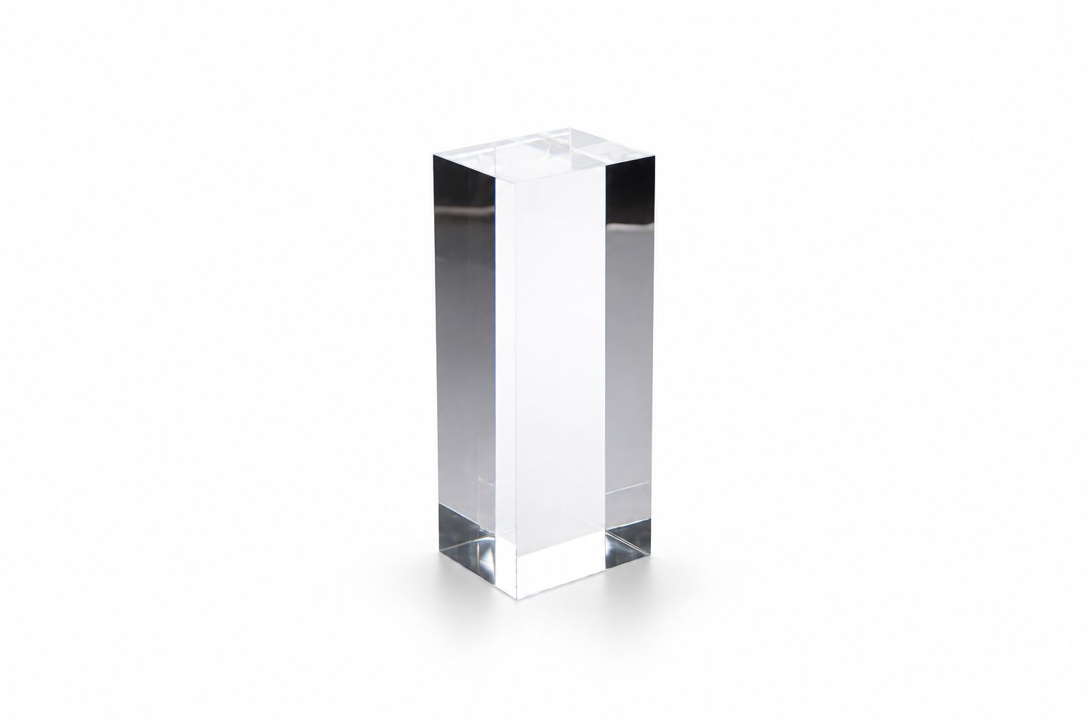 ACB001 Acrylic Block Rectangle (Clear) — studio view