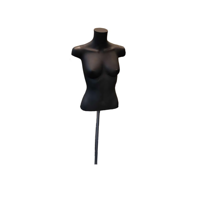 FH82 Female Mannequin Half Torso Steel Base Polyproplene