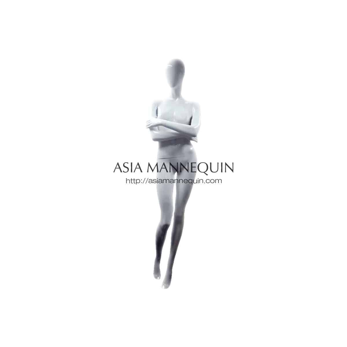 SK1 Female Mannequin, Fiberglass, Glossy White