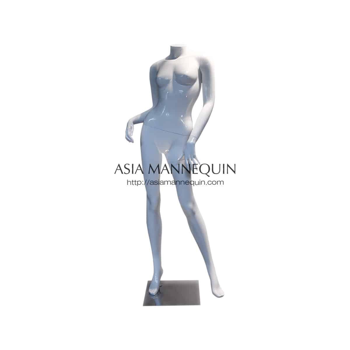 MFWF004G Female Mannequin (Fiberglass, Glossy White, Headless)