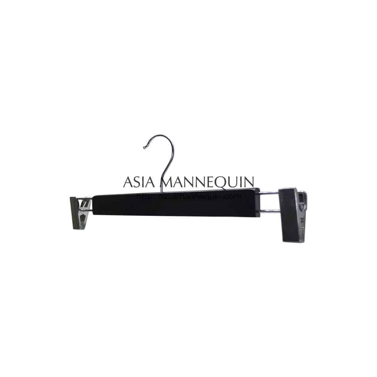HWD037 Black Wooden Clip Hanger