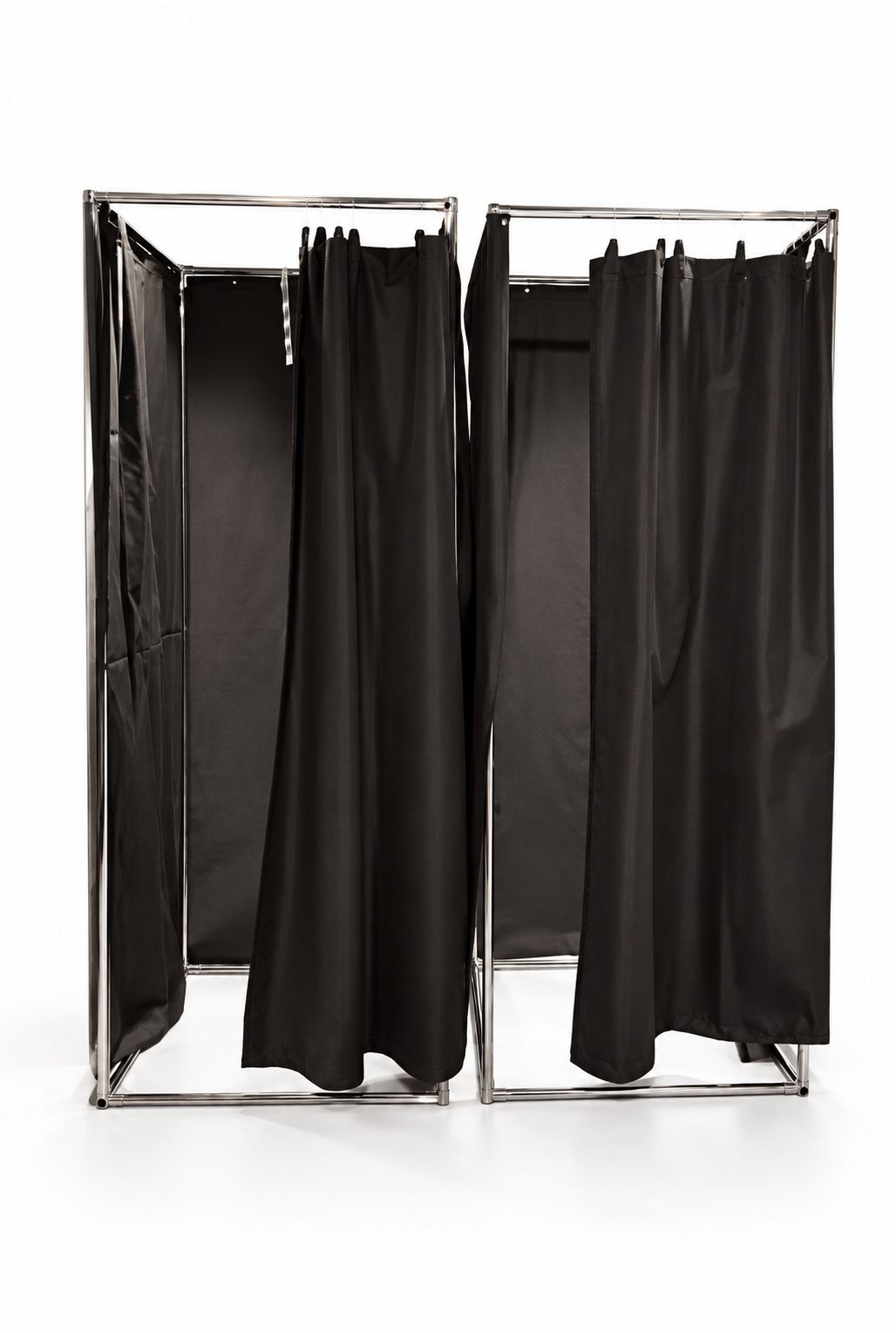 Black Fitting Room Rental — Open Top — studio view