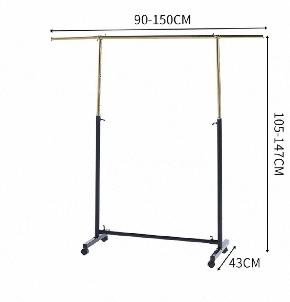CRLW03, Clothing Display Racks, 1 tier, 3 ft, "Telescopic" Steel