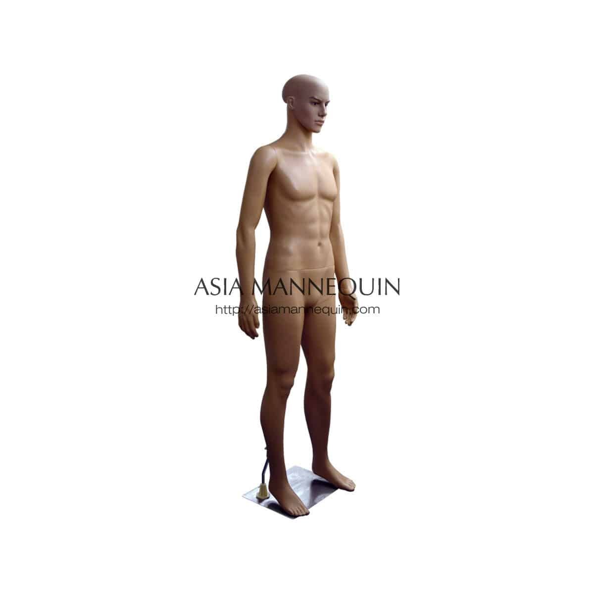 MPSP003 Male Mannequins DUMMY ANTI-PIRACY BARE (Plastic, Skin Colored)