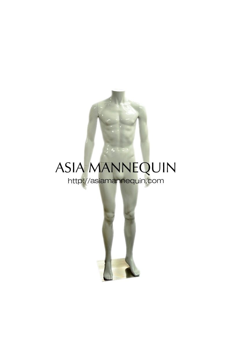 MPWM001HL Male Mannequin, Headless, Glossy White , Matte White. Matt Black, Glossy Black