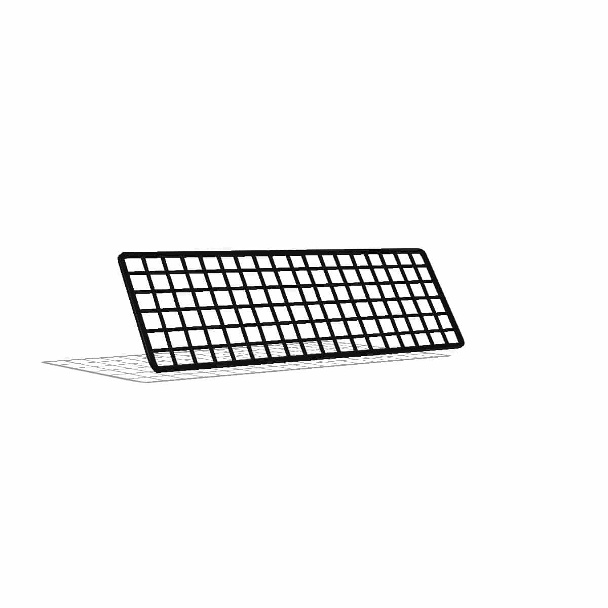 Wire Mesh, 18x6, Black