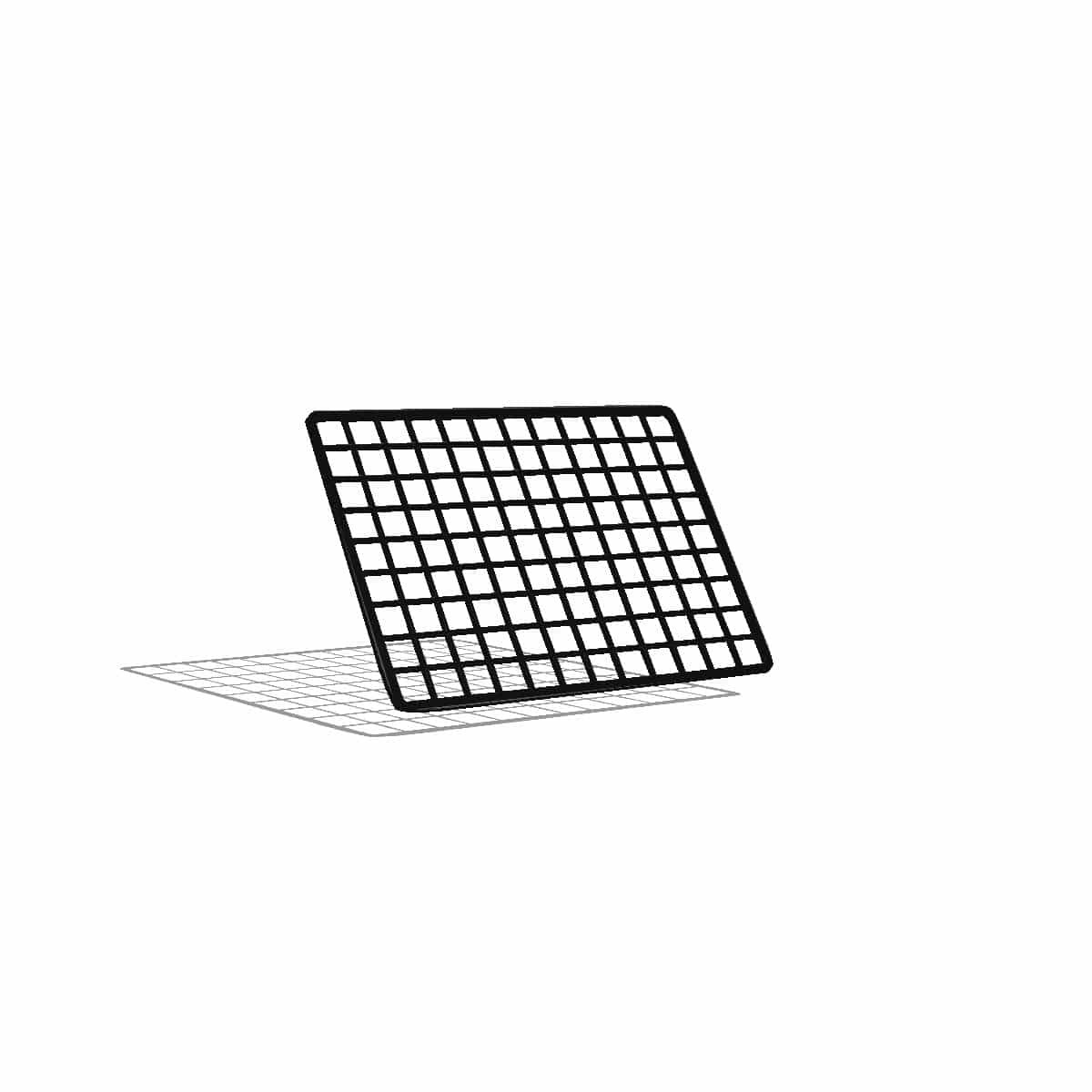 Wire Mesh, 12x9, Black