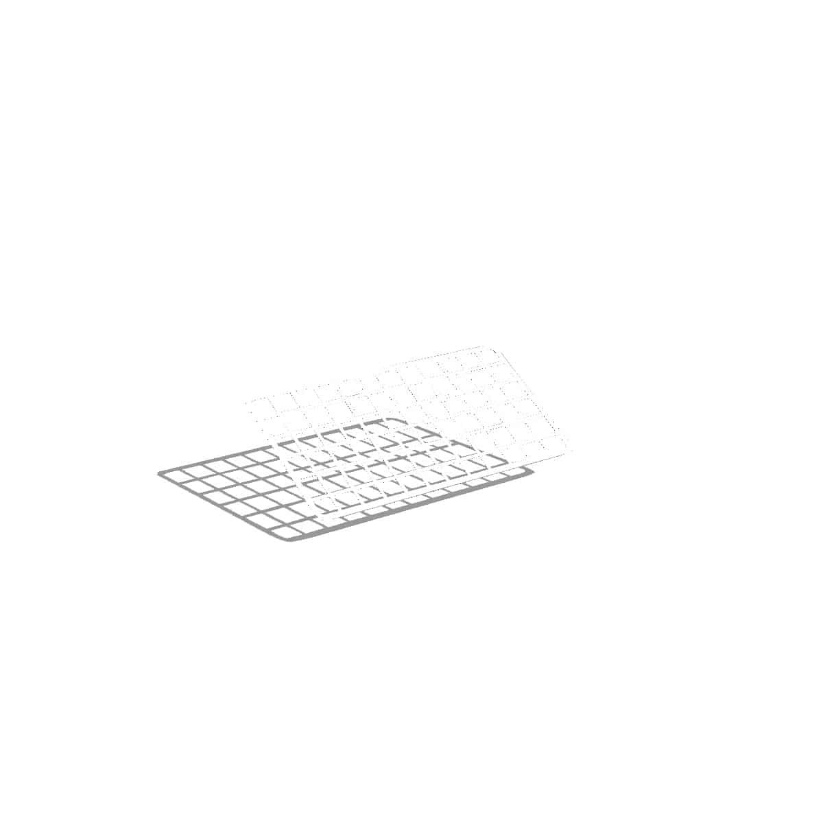 Wire Mesh, 12×6, White