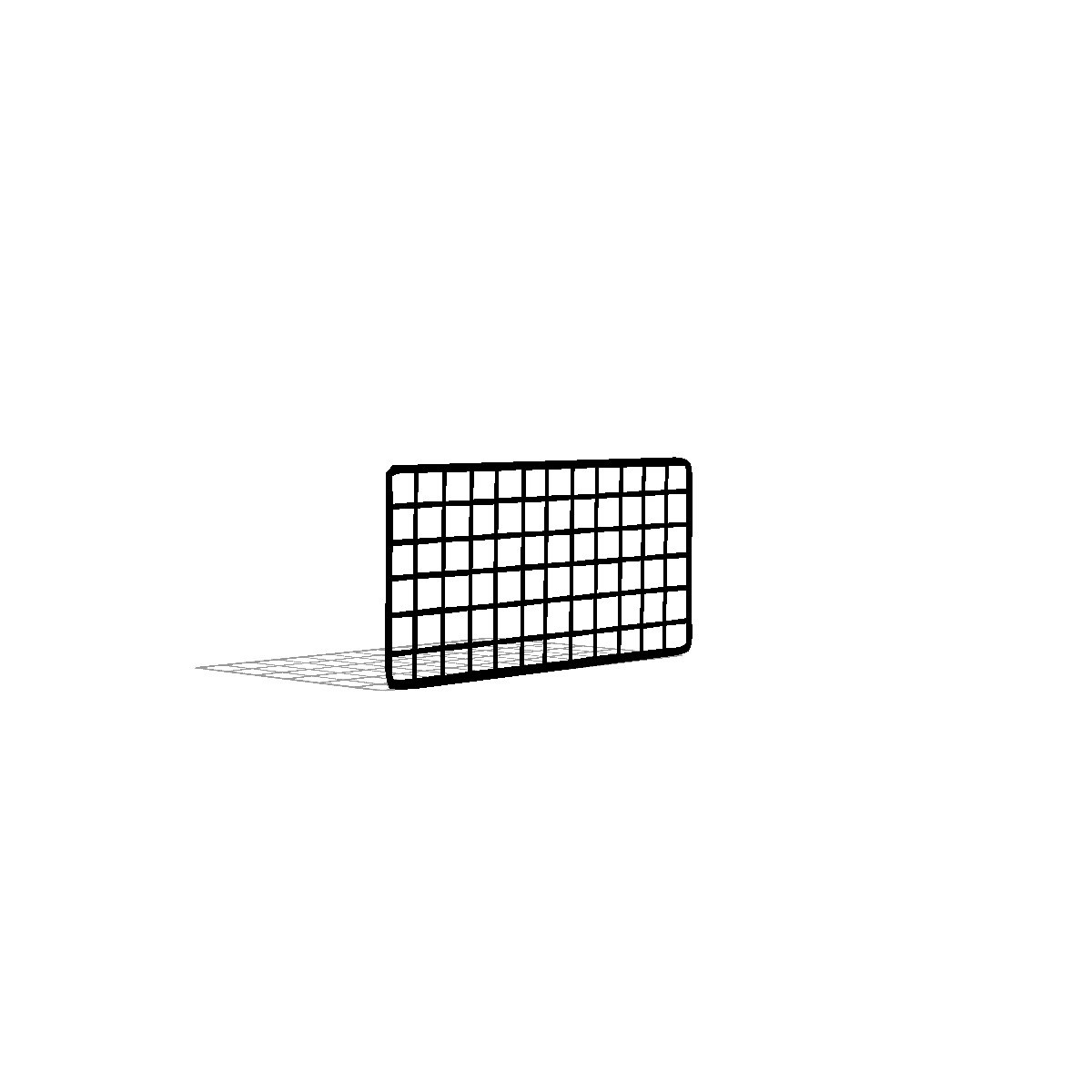 Wire Mesh, 12×6, Black