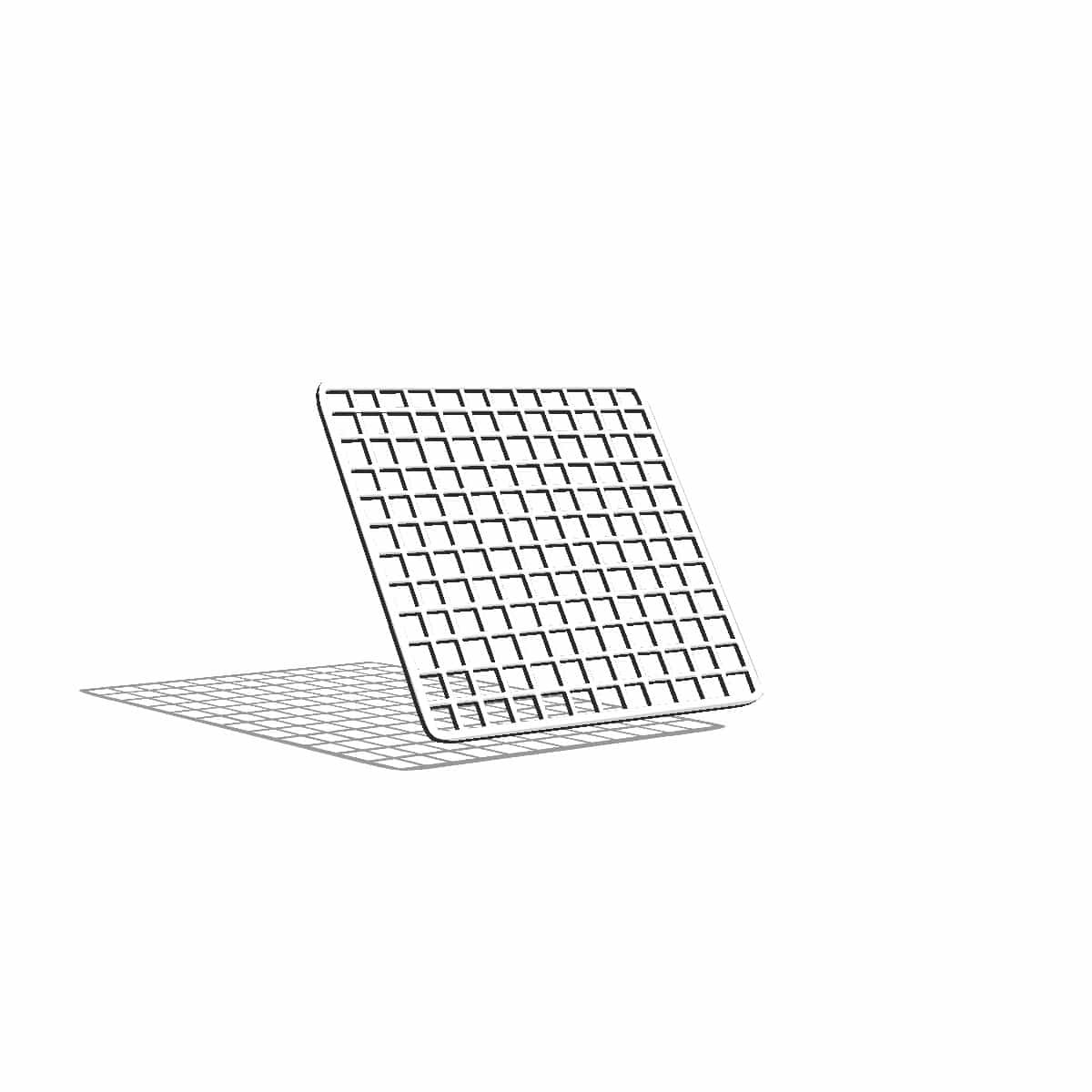Wire Mesh, 12x12, White