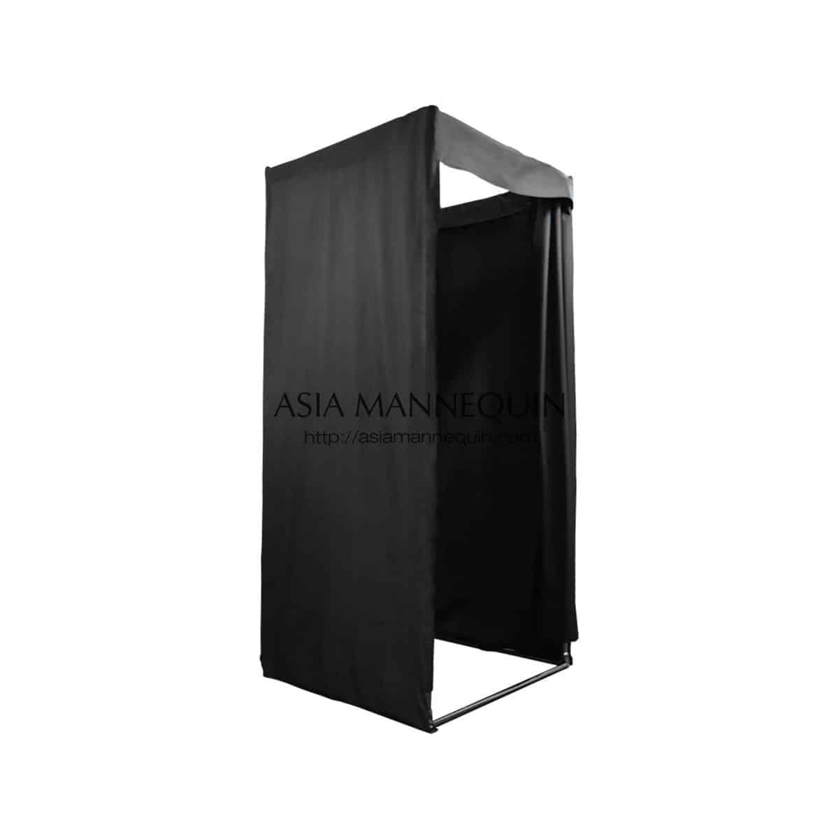 MFR002-BK Fitting Room (Open-Top, Velcro Curtain)