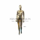 MCHF003S Mannequin, Chrome, Female, Gold