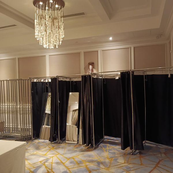 Rent, Fitting Room, Blue, Open Top, Square Frame