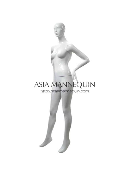 FW81 Female Mannequin, Fiberglass, Glossy White