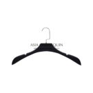 HCB027 Black Clothes Hanger, Flat Hook (10 pc)