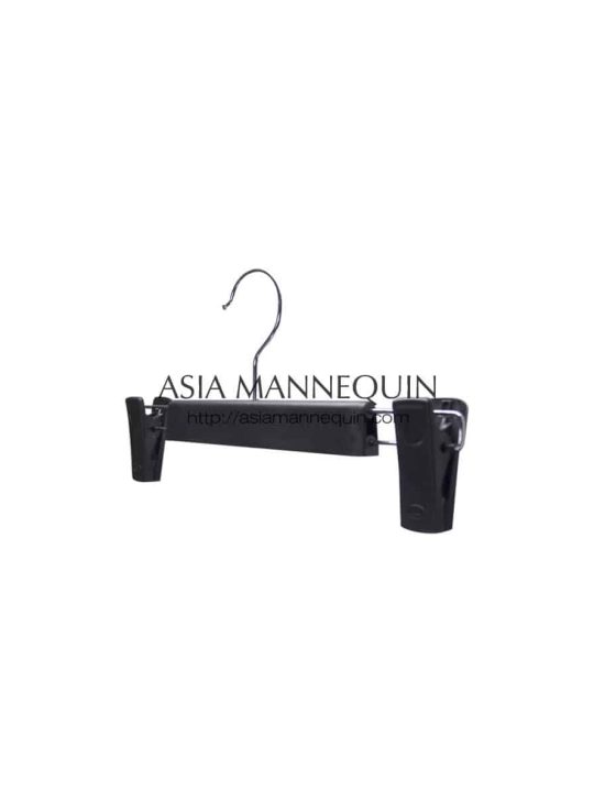 HCP002 Black Clip Hanger for Pants & Skirts (1 pc)