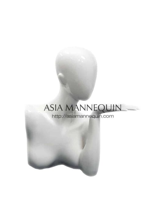 JDM1 Jewellery Display Mannequin Glossy White