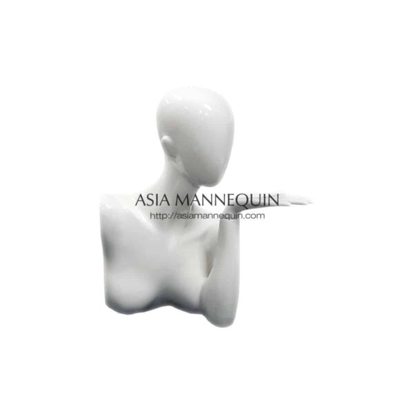 JDM1 Jewellery Display Mannequin Glossy White
