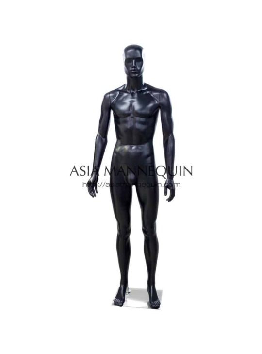 MB1 Male Mannequin, Matte Black MB1 Male Mannequin, Matte Black