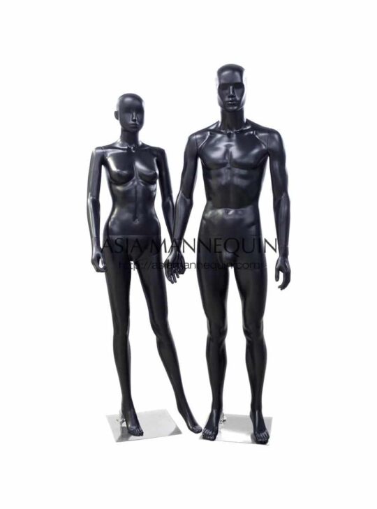 MB1 Male Mannequin, Matte Black MB1 Male Mannequin, Matte Black