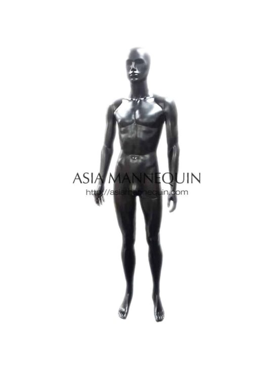 MB1 Male Mannequin, Matte Black MB1 Male Mannequin, Matte Black