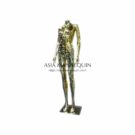 MCHF003S Mannequin, Chrome, Female, Gold