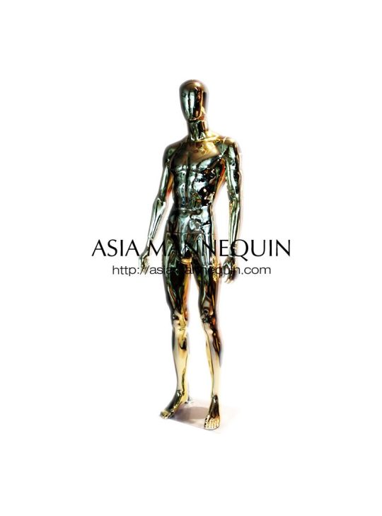 MCHM001G Mannequin Chrome, Male, Gold