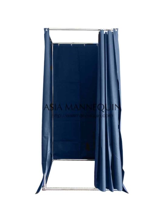 MFR001-BL Fitting Room (Open-Top, Ring Curtain)