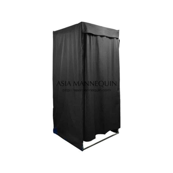 MFR002-BK Fitting Room (Open-Top, Velcro Curtain)