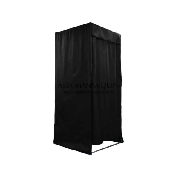 MFR003-BK Fitting Room (Covered-Top, Velcro Curtain)