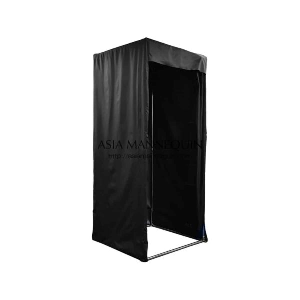 MFR003-BK Fitting Room (Covered-Top, Velcro Curtain)