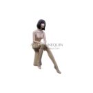 MFSFS002 Mannequin Fiberglass, Skin, Female, Sitting Pose
