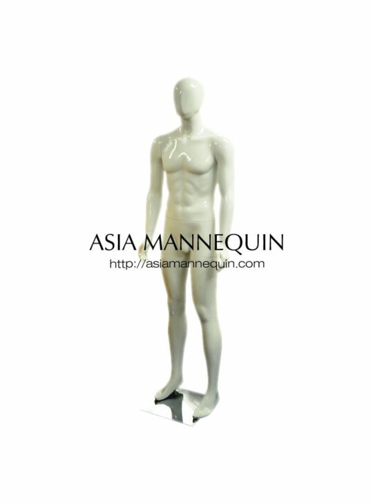 MFWM004G Mannequin Fiberglass White, Male (Full Bodied, Glossy)