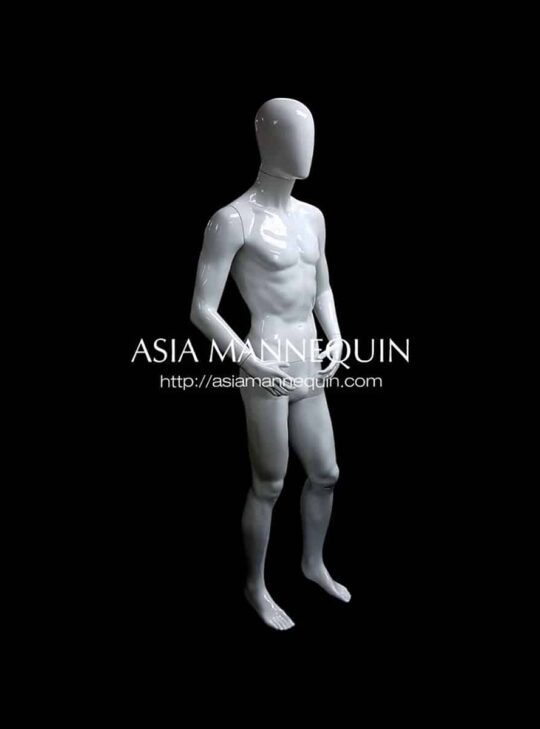 MPWM002G Mannequin  Polypropylene White, Male (Glossy, Full Bodied) (Matte , Full Bodied)