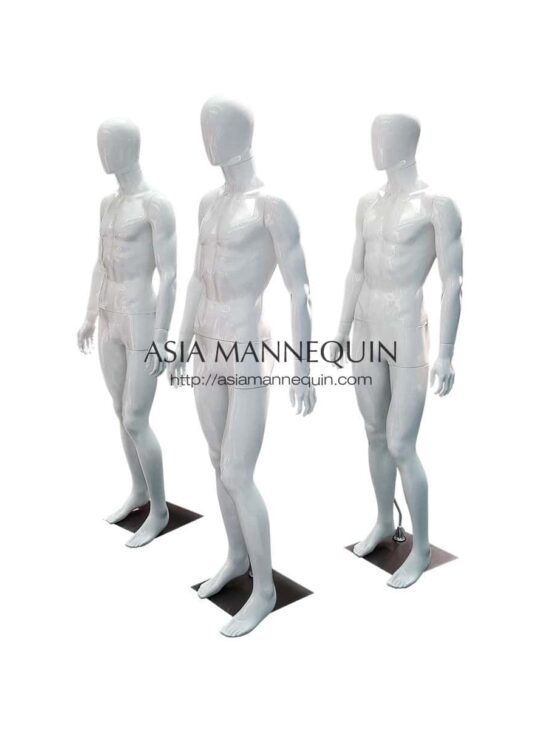 MW1 Male Mannequin, Glossy White