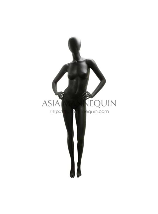 SK1B Female Mannequin Fiberglass, Black [SOLD]