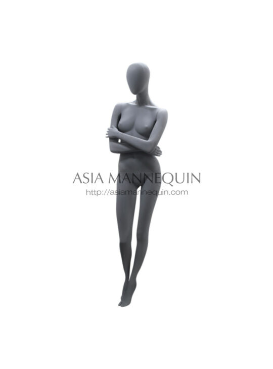 SK37 Female Mannequin Fiberglass Matte Grey Color, Female
