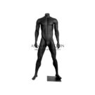 SPORT M1 Mannequin Fiberglass, Matt Black Color, Full Bodied , Sport Male