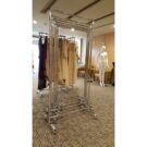 CR109HD-3FT Clothes Garment Racks, 3ft Wide,Extendable wide5ft 150cm,  2 Tier, Extendable Height 150cm to 190cm  Chrome 2m Height