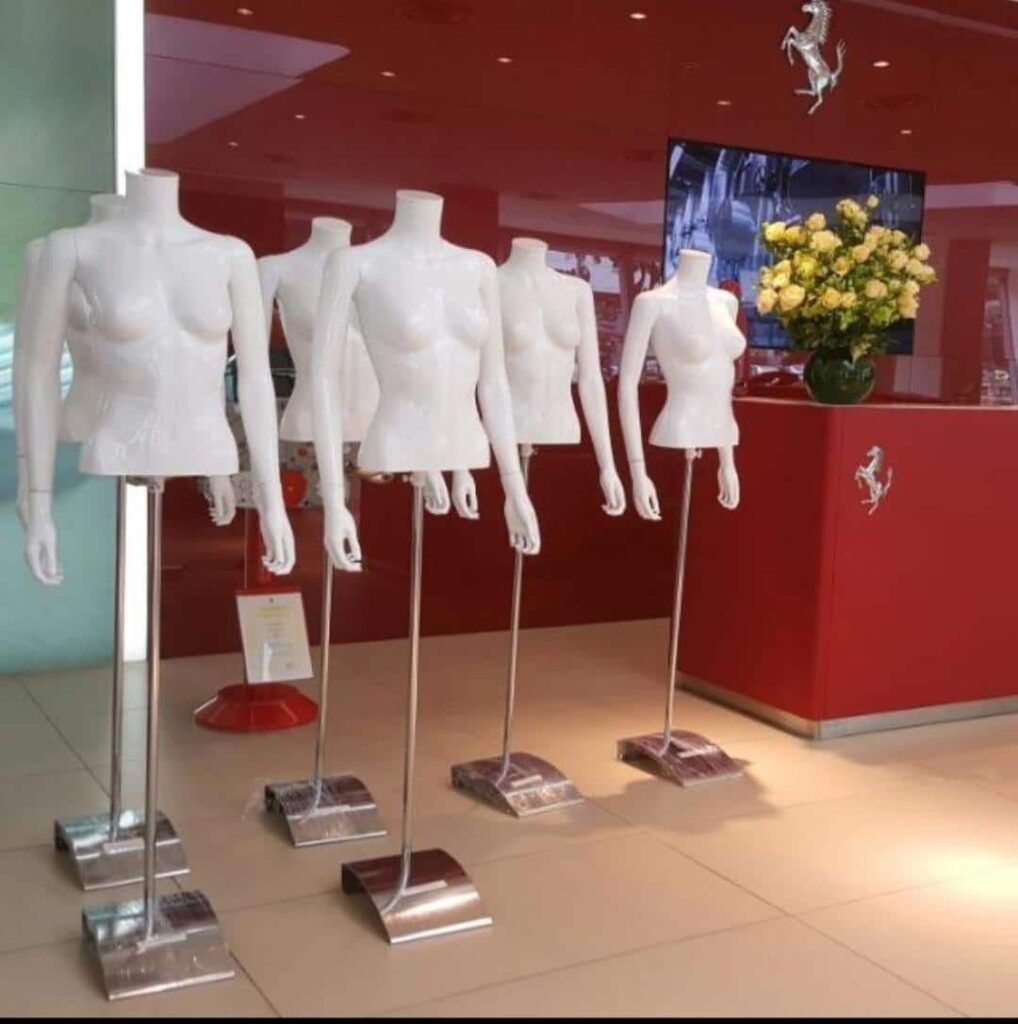Rental Male Mannequin Half Body With Steel Base Asia Mannequin